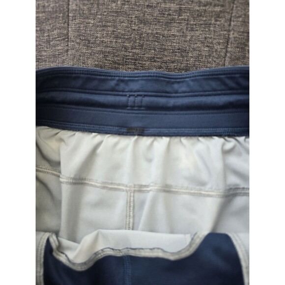 Lululemon T.H.E. Linerless Short 9" Indigo Ice Print Blue Multi Size M Mens - Picture 2 of 5